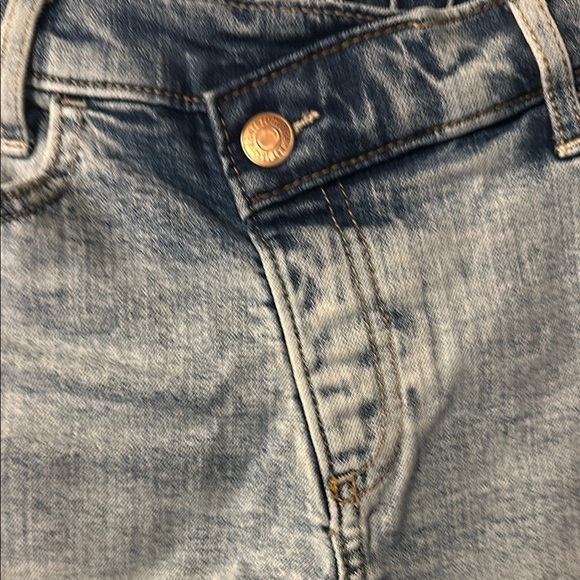 Abercrombie & Fitch Kids Teens Size 15/16 Blue Denim Fringe Shorts. - Picture 5 of 5